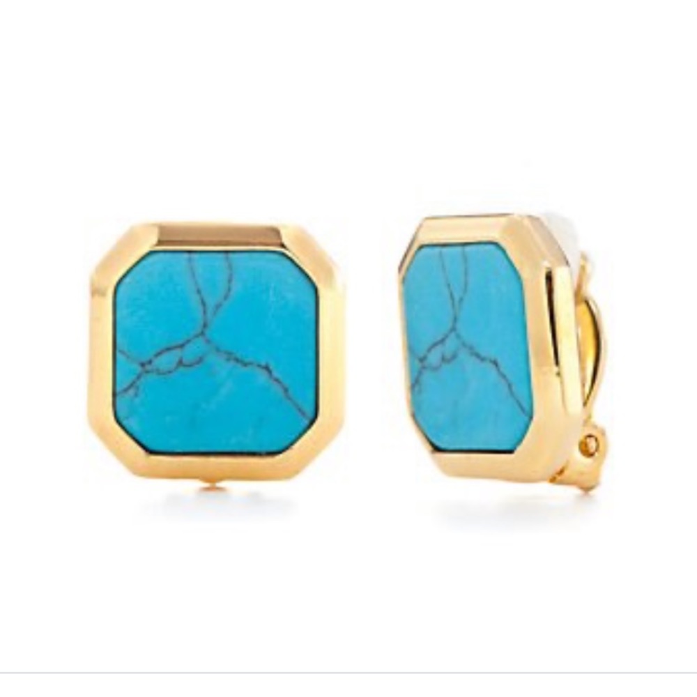 Ralph Lauren Turquoise Clip-On Earrings